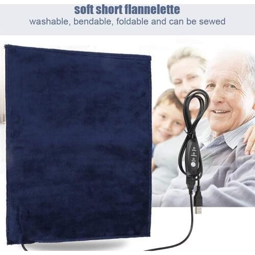 24x30cm 5V2A USB Electric Cloth Heater Pad Heating Element For Clothes Seat Pet Warmer With 3 Gear Adjustable