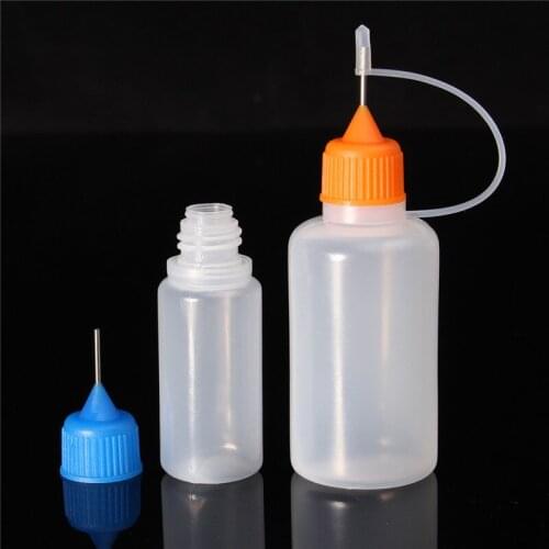 3pcs/lot 10ml 30ml Electronic Cigarette Liquid Empty Bottle With Pinhole Metal Needle Filler Bottle Healthy Electronic Case