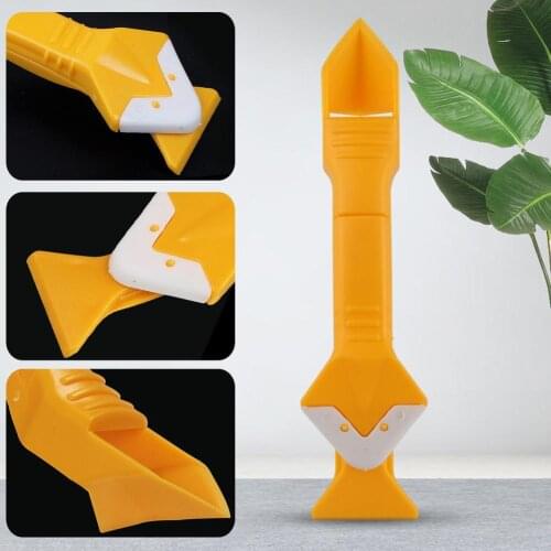 3in1 Silicone Remover Caulk Finisher Sealant Smooth Scraper Kit Removal Tool Spatula Hand Grout Tools sspreader H6A6