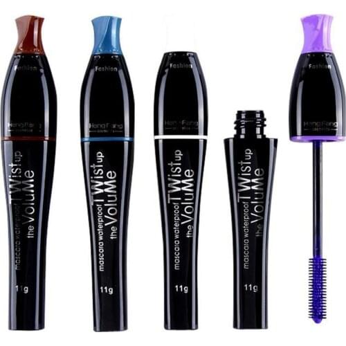 4 Color Curly Long And Dense Color Mascara Eyes Makeup Long Lasting Waterproof Without Blooming Party Cosmetic