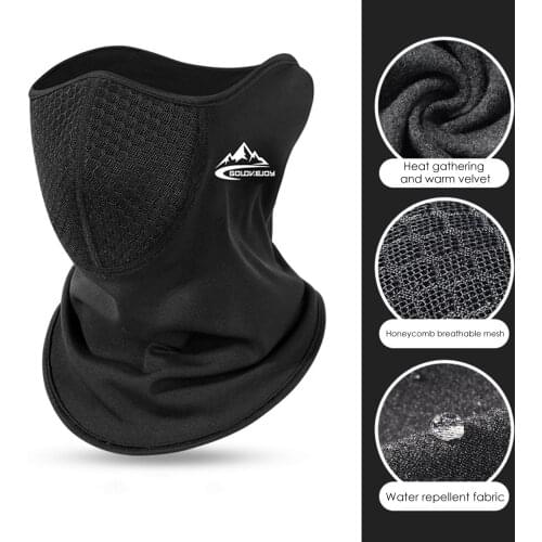 Bandana Face Shield Cycling Neck Buffs Motorcycle Face Windproof Mask Winter Warm Breathable Headband Outdoor Hiking Scarf Cover
