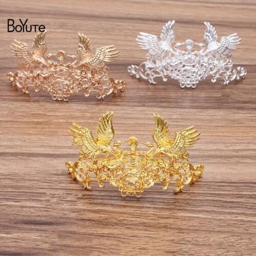 BoYuTe New Arrive (5 Pieces/Lot) 51*95MM Twin Phoenix Hand Made DIY Retro Court Hair Jewelry Accessories