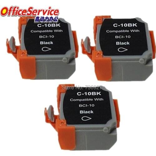 3Black BCI10 BCI-10 BCI-10BK Compatible ink Cartridge For Canon BJC-50 BJC-55 BJC-70 BJC-80 BJC-85 BJC-85PW BJ-30 inkjet printer