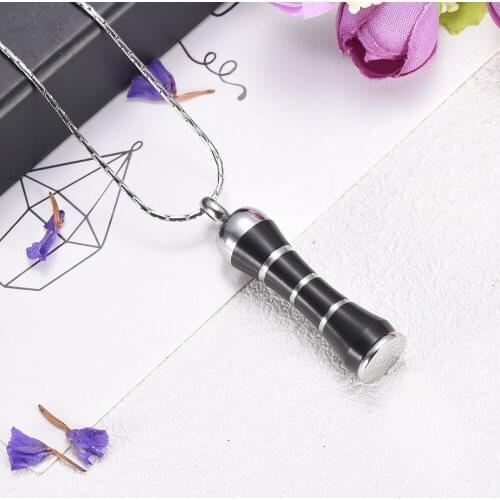 CMJ9256 "Light of my World" Tourch Shape Memorial Cremation Urn Necklace for Ashes Keepsake Urns Ash Holder Pendant beloved