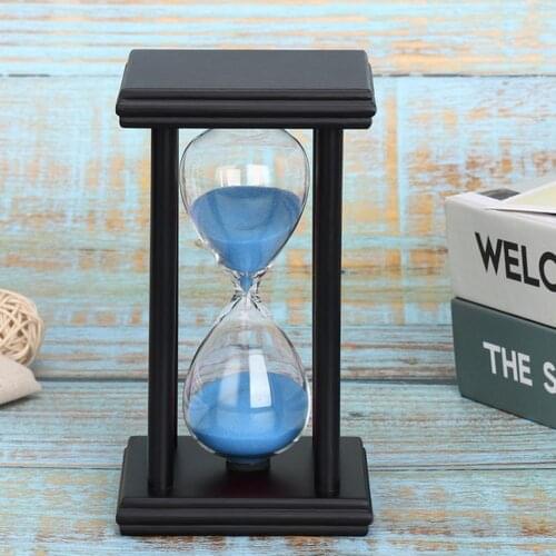 5/15/30min Wooden Sand Clock Sandglass Kitchen School Hourglass Timer Home Decor Kids Educational Toy For Office Home Decoration