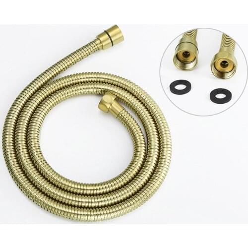 1.5m 59 inch Brushed gold Top quality shower hose,SUS304 stainless steel Shower tube Suitable for shower head Bidet spray part