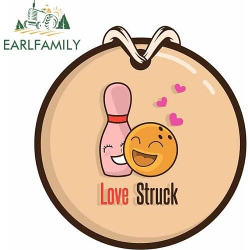 EARLFAMILY 13cm x 12.1cm Cartoon Decal for Love Struck Vinyl Car Stickers Auto Motorcycle Car Door Protector Occlusion Scratch
