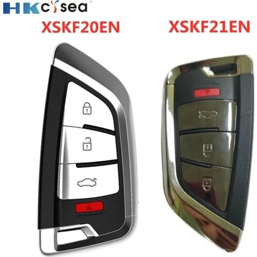 HKCYSEA 4 Button Knife Style Universal Xhorse Smart Remote for VVDI2 VVDI Key Tool Max MINI Key Tool Car Key XSKF20EN XSKF21EN