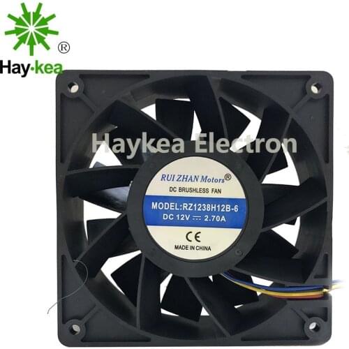 Inverter Cooling-Fan Server 12038 1238 12CM DC 12V 2.70A 120*120*38 mm PMW RZ1238H12B