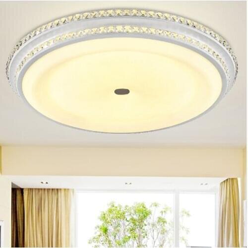 Round Led Ceiling Lights 85V~220V design modern living Ceiling lAMP Acrylic bedroom Dining Room lamp