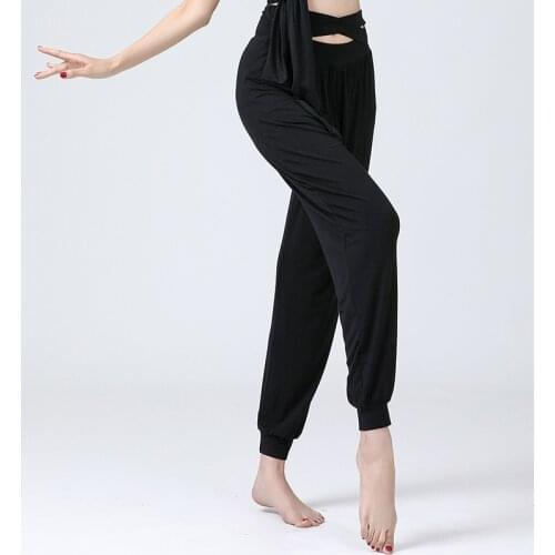 Latin Pants Modal Training Dress Performance Wear Latin Dance Pant Yoga Trousers For Women Ballroom Costume Practice Loose Pants