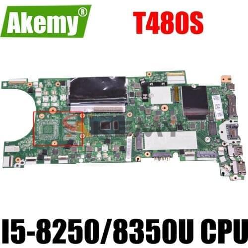 FRU 02HL812 01LV602 For Lenovo ThinkPad T480S laptop motherboard ET481 NM-B471 With I5-8250/8350U CPU RAM 8G 100% fully tested