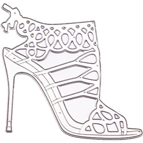 High Heels Metal Cutting Dies Stencil Scrapbooking DIY Album Stamp Paper Card Embossing Decoration