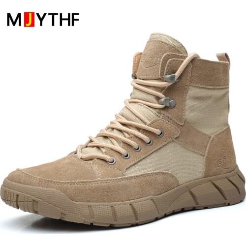 Genuine Leather Men Boots For Martin Boots Outdoor Men Ankle Boots Autumn Winter Shoes Desert Boots Non-slip Men Tooling Shoes