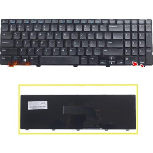 SSEA New US Keyboard black for Dell Inspiron 15 15R 3521 5521 3537 5537 M531R Latitude 3540 Vostro 2521