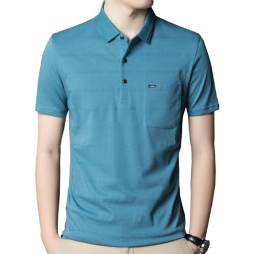 Summer new polo shirt High quality brand pocket men polo shirts Short sleeved casual solid shirt polo men tops Mens clothing