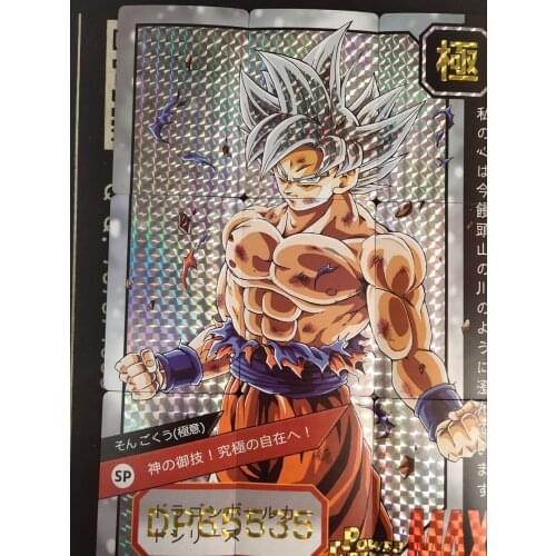 Original Dragon Z Super Saiya Exquisite Flash Cards 54 Cards /box Combination TCG Game Collection Card Children Kid Gift