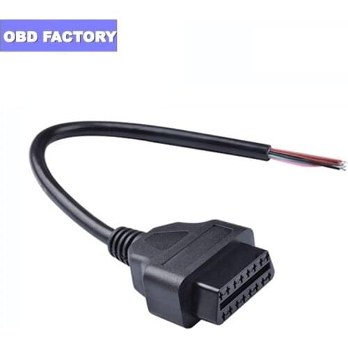 OBD II Female Converter OBD2 Male Cable OBD2 16Pin Female Extension Opening Cable Car Diagnostic Interface Connector