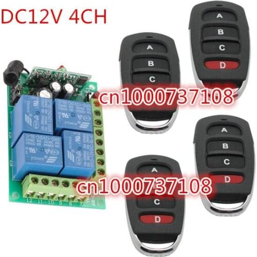 DC12V 10A relay transmitter + receiver 315mhz learning code switch for room lights /LED Lamp with CE