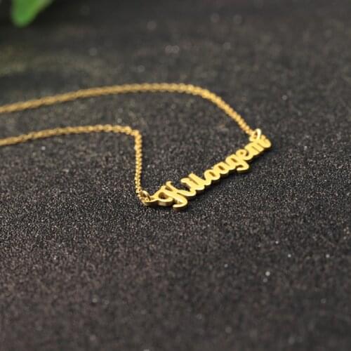 Custom Name Necklace Personalized Dog Chain Nameplate Jewelry Wholesale