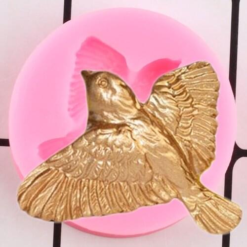3D Craft Birds Silicone Mold keychain Resin Epoxy Molds Jewelry Polymer Clay Mold Chocolate Candy Fondant Cake Decorating Tools