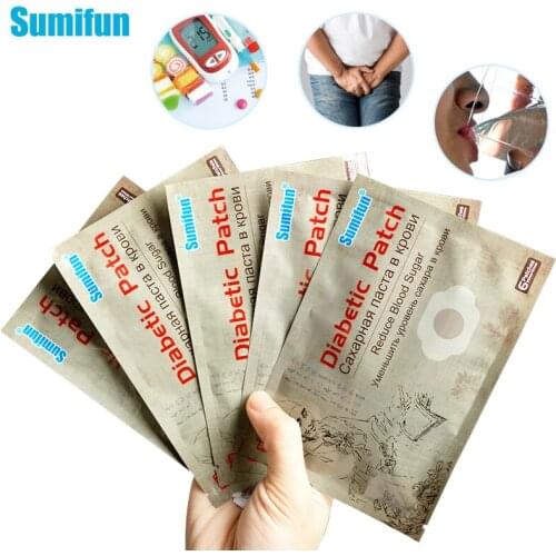 Sumifun 48pcs Herbal Stabilizes Blood Sugar Plaster Chinese Diabetic Patch for Level Lower Blood Glucose Sugar Balance Stickers