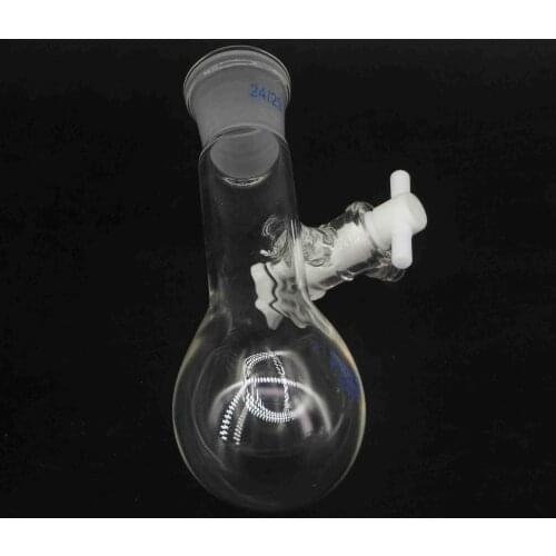 50ml PTFE Reactor Rotary Evaporator Joint 24/29 GG17 Glass Flask Round Bottom Long Neck Labware