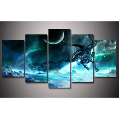 Diamond Embroidery Dragon,sea Diamond Painting 5 Pieces,Cross Stitch mosaic diamond puzzles 5d,full square,animals,decor house