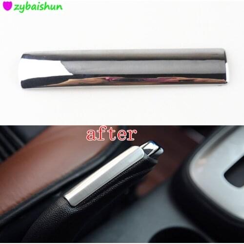 Car Chrome Handbrake Protective Cover Hand Brake Decoration Trim Sticker for Chevrolet Trax 2013-2017 Car Styling