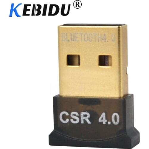 Kebidu USB 2.0 Bluetooth Adapter USB Dongle Bluetooth 4.0 Receiver Free Driver Adaptador Bluetooth Transmitter For PC Laptop