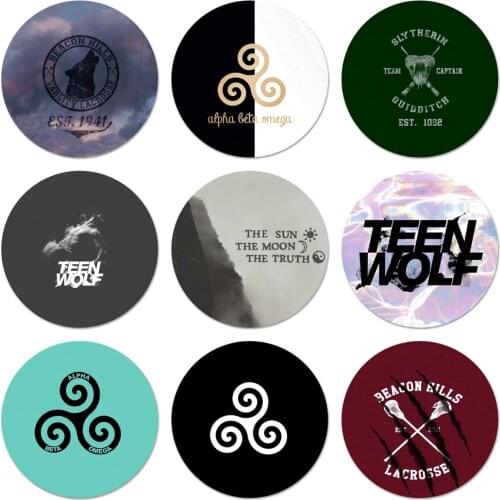 Teen Wolf Beacon Hills Brooch Pin Cosplay Badge Accessories For Clothes Backpack Decoration Gift 58mm
