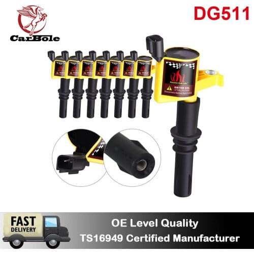 Carbole 8 pcs Car Ignition Coil on Plug DG511 Fits Ford Expedition Explorer Super Duty 5.4L-6.8L V8/V10 Fits Lincoln Mercury