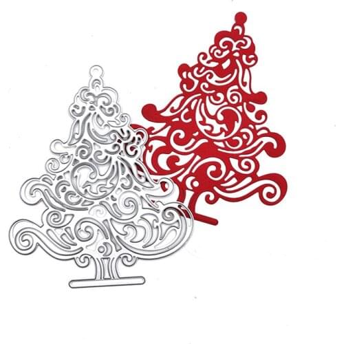 Julyarts Christmas Trees Metal Die Cut Craft Cutting Dies Card Making for DIY Scrapbooking-photo Album Decorative Paper Cards