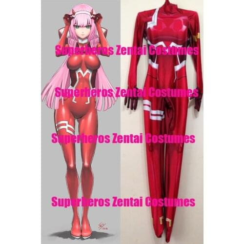 Zero Two DARLING in the FRANXX Cosplay Costumes 3d Printed Japanese Anime 02 Zentai Bodysuit Women Girls Plug suit