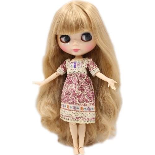 ICY DBS Blyth doll Nude joint body 1/6 30cm bjd Azone body natural skin golden orange mix hair girls gift DIY No.3227/2240