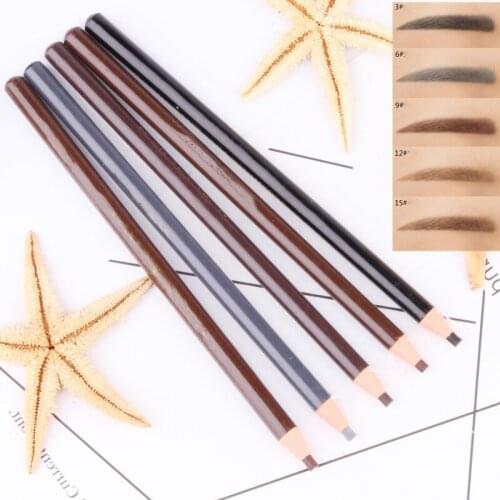 Microblading Eyebrow Tattoo Pen Waterproof Long-lasting Makeup Eye Brow Pencil Positioning Lip Eyebrow Makeup Tool T0370