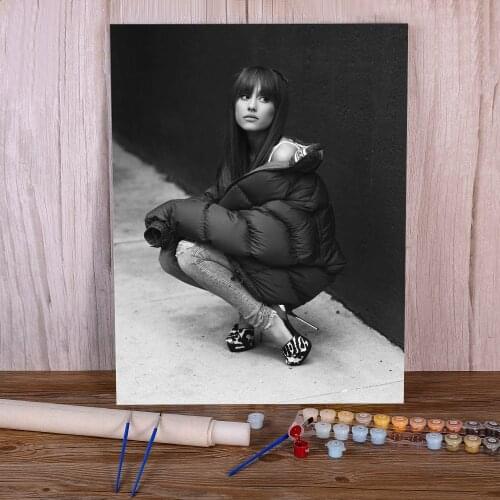Ariana Grande Coloring By Numbers Painting Set Oil Paints 40*50 Paiting By Numbers Wall Decoration For Children Wholesale