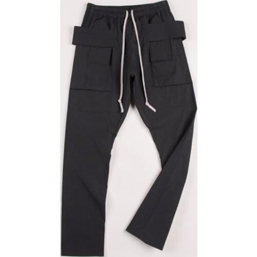 New 2020 Mens Clothing Hair Stylist fashion Personalized Complex locomotive tooling Multi Pocke Pants Plus Size Singer Costumes