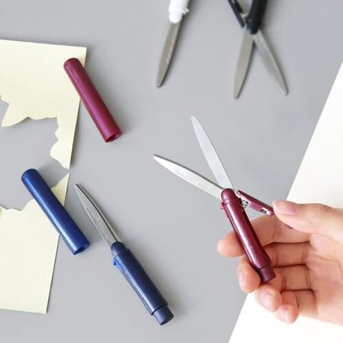 1pc KOKUYO Hand Craft Scissors Pen Shaped Scissors Student Office School Creative Stationery Portable Knife DIY Tools WSG-HS321