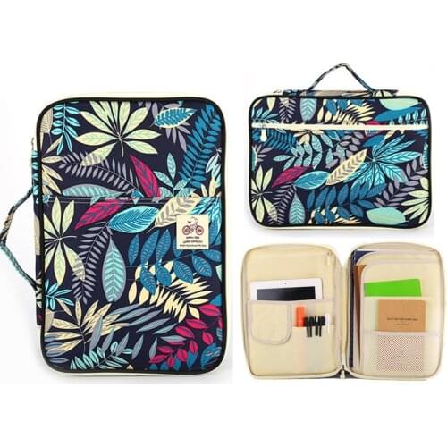 Folders for documents Multi-Functional A4 Bag Ipad Filing Products Waterproof Nylon Storage Bag File Notebook Pens Computer
