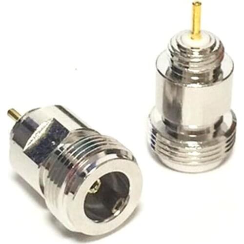 1pc N Female Jack RF Coax Adapter convertor solder post Straight Nickelplated Dedicated amplifiers NEW wholesale 3/8"
