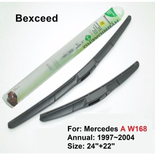 Hybrid Wiper Blade for Mercedes A W168 24"+26" Bexceed of Windshield Windscreen 1997 1998 1999 2000 2001 2002 2003 2004