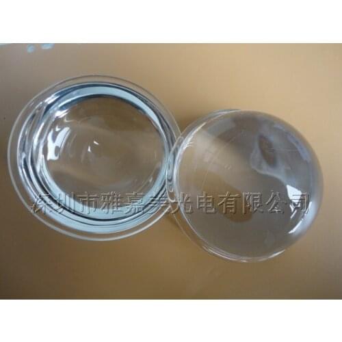 LED optical glass lens diameter 78mm Mining lamp LED lens Shallow concave-convex lenses
