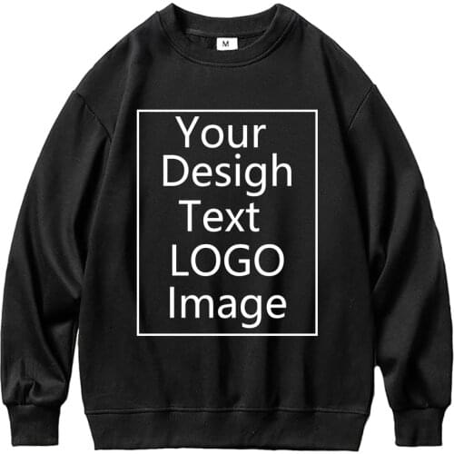 Custom Hoodies Women Logo Text Photo Hoodie Women Loose Cotton Personalized Customize Sweatshirts Hooded Customization Polluver