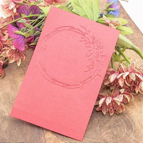 HOT plastic wreath craft card making paper card album wedding decoration clip Embossing folders