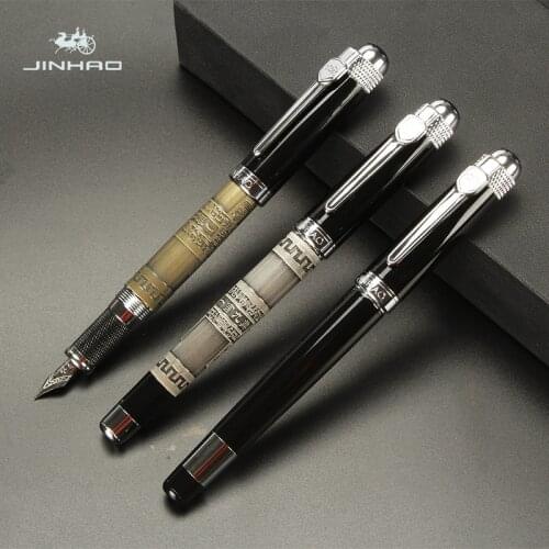 Jinhao Fountain Pen High Quality Ink Pen Business Office Students Write Word Pens Gift feather Calligraphy pen Luxury pluma esti
