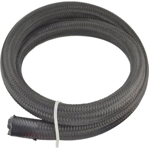 1 Meter AN10 AN Nylon+Stainless Steel Oil Hose End Fuel Hose Fuel Line Universal Car Turbo Oil Cooler Hose 1500 PSI