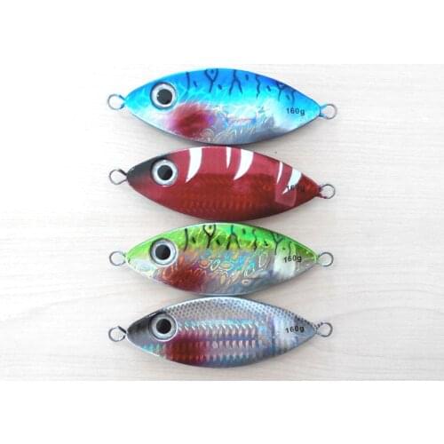 4pcs 160g lead fish lead jig knife jig Mixed colors Good quality free shipping