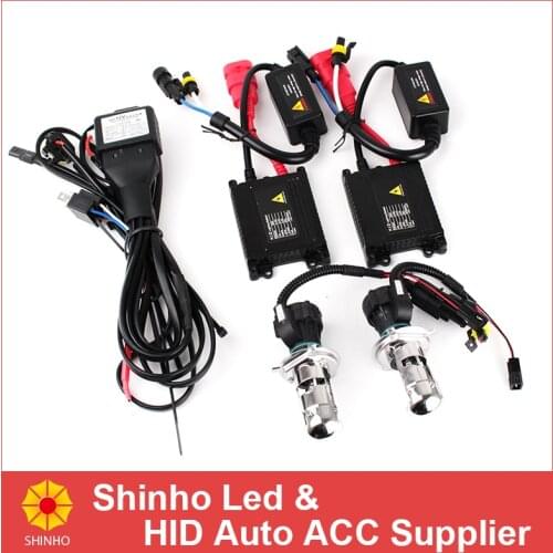 9004 9007 H13 H4 Xenon Bulb Hi Lo Beam Bi-Xenon Light 35W AC Slim Ballast HID Kit H4-3 H/L Car Replacement Headlight Conversion