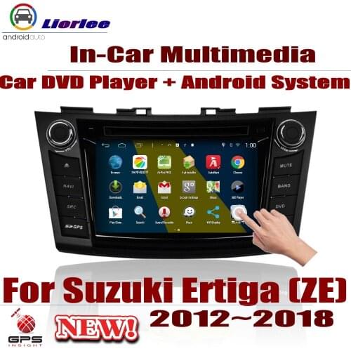 Car DVD Player For Suzuki Ertiga (ZE) 2012-2018 GPS Navi Navigation Android 8 Core A53 Processor IPS LCD Screen Radio BT SD USB
